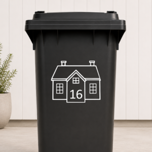 Containersticker huisje